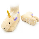 Load image into Gallery viewer, Golden Unicorn Boogie Toes Rattle Toddler Socks
