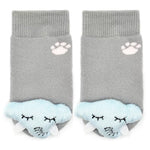 Load image into Gallery viewer, Sleepy Elephant Boogie Toes Rattle Toddler Socks
