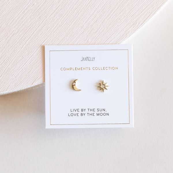Sun & Moon Studs