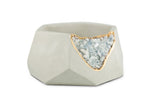 Load image into Gallery viewer, Blue Calcite Geometric Planter
