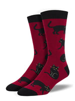 Load image into Gallery viewer, Black Cat Men&#39;s Socks
