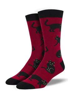 Black Cat Men's Socks