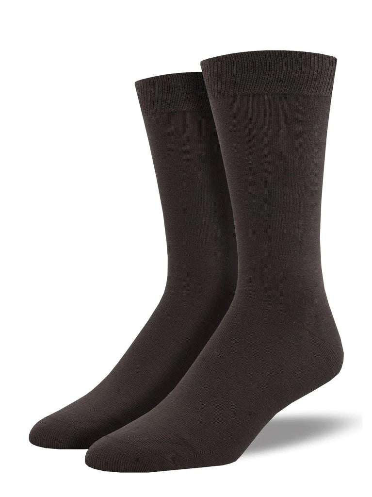 Bamboo Solid Color King Size Men's Socks