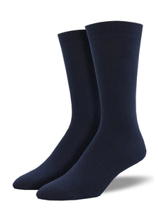Bamboo Solid Color King Size Men's Socks