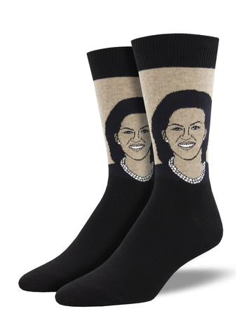 Michelle Obama Men's Socks