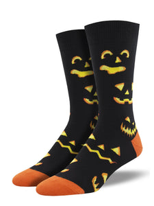 Pumpkin Carving Men's Socks