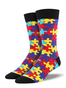 Puzzled Men's Crew Socks