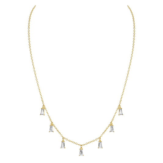 CZ Baguette Choker