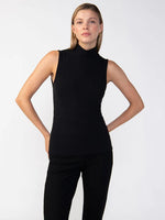 Load image into Gallery viewer, Essentail Sleeveless Mock Neck Top
