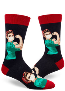 Rosie the Riveter Men's Crew Socks
