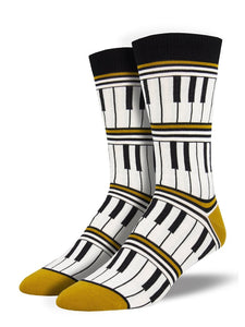 Piano Stripe Men's Socks