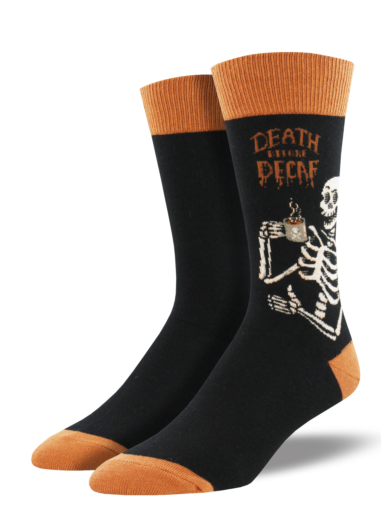 Death Before Decaf Men's Socks