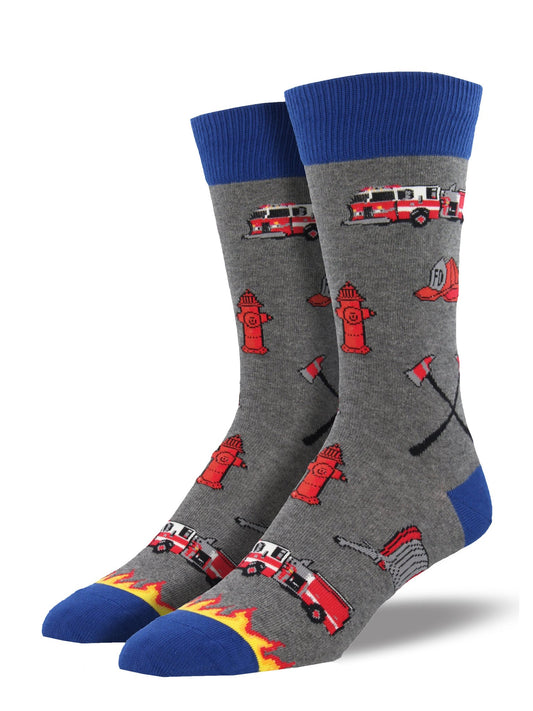 Firefighter Men's Crew Socks