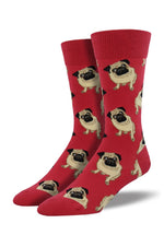 Load image into Gallery viewer, King Size Pugs Men&#39;s Socks
