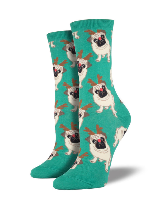 Antler Pug Socks