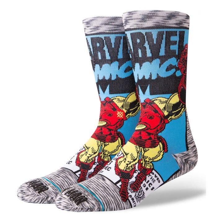 Iron Man Comic Men's Crew Socks
