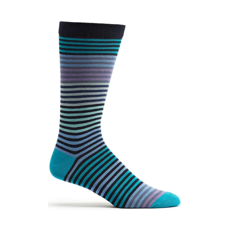 Stripy Men's Sock- Navy