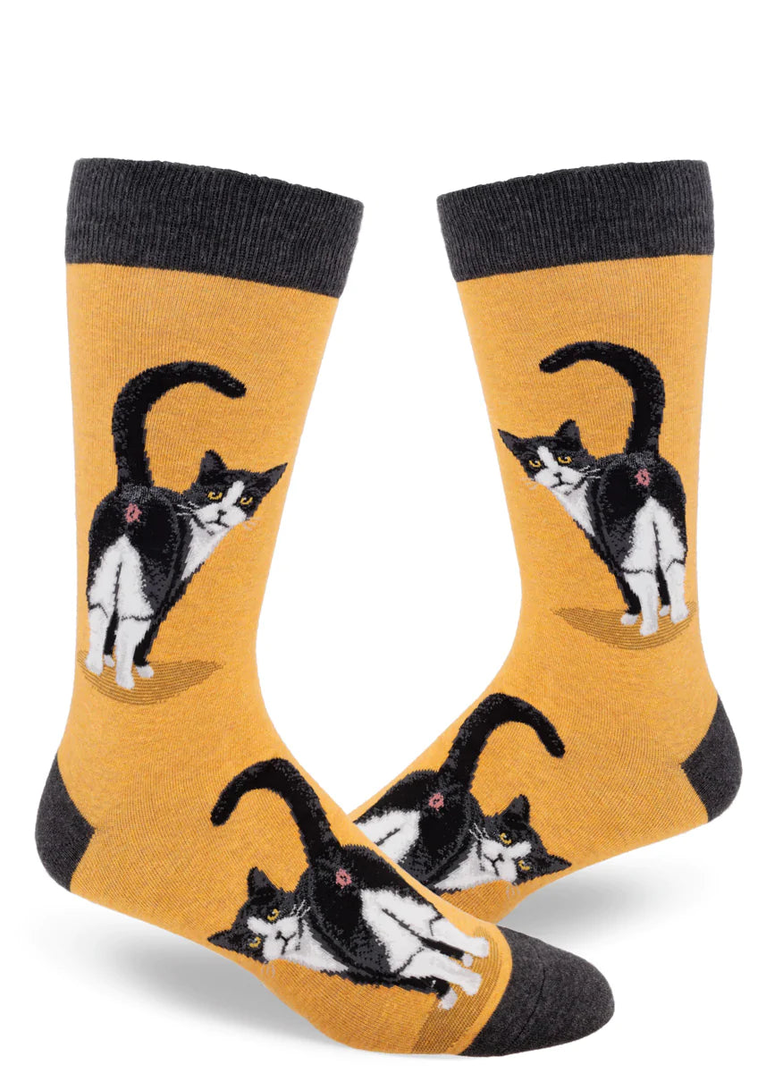 Tuxedo Cat Men's Crew Socks