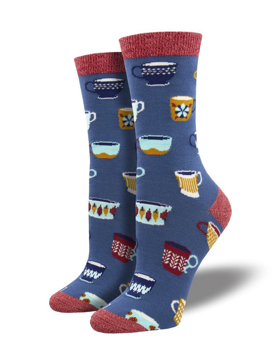 Mug Decor Women's Bamboo Crew Socks