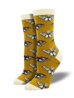 Load image into Gallery viewer, Vintage Moths Bamboo Women&#39;s Socks
