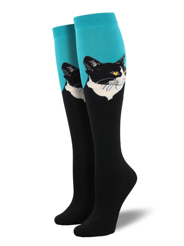 Cat Portrait Women's Knee High Socks