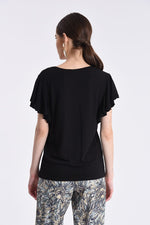 Load image into Gallery viewer, Bria Knitted Tee Black
